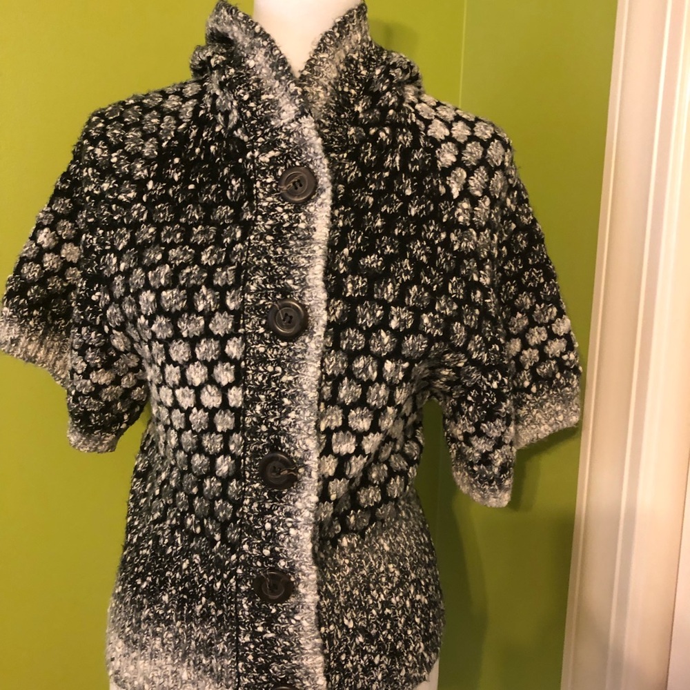 Sisters hooded button up sweater.  Size LG